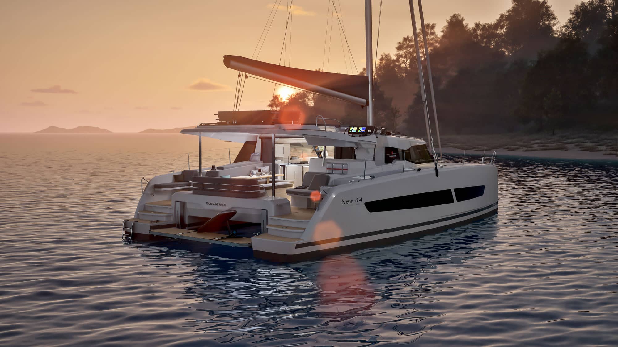 Eine Elan 50.1 Segelyacht unter Segeln