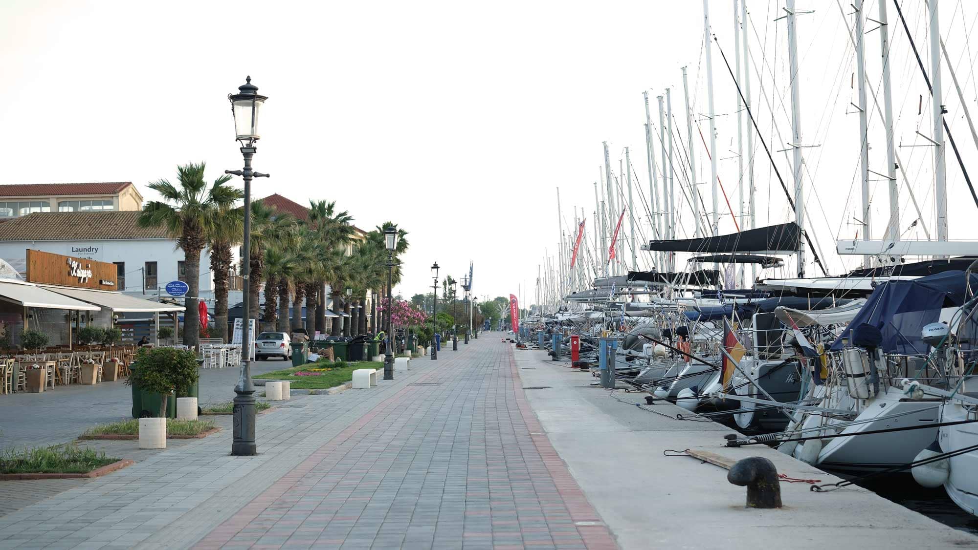 Preveza Port, en av hamnarna i Grekland där vi har våra båtar