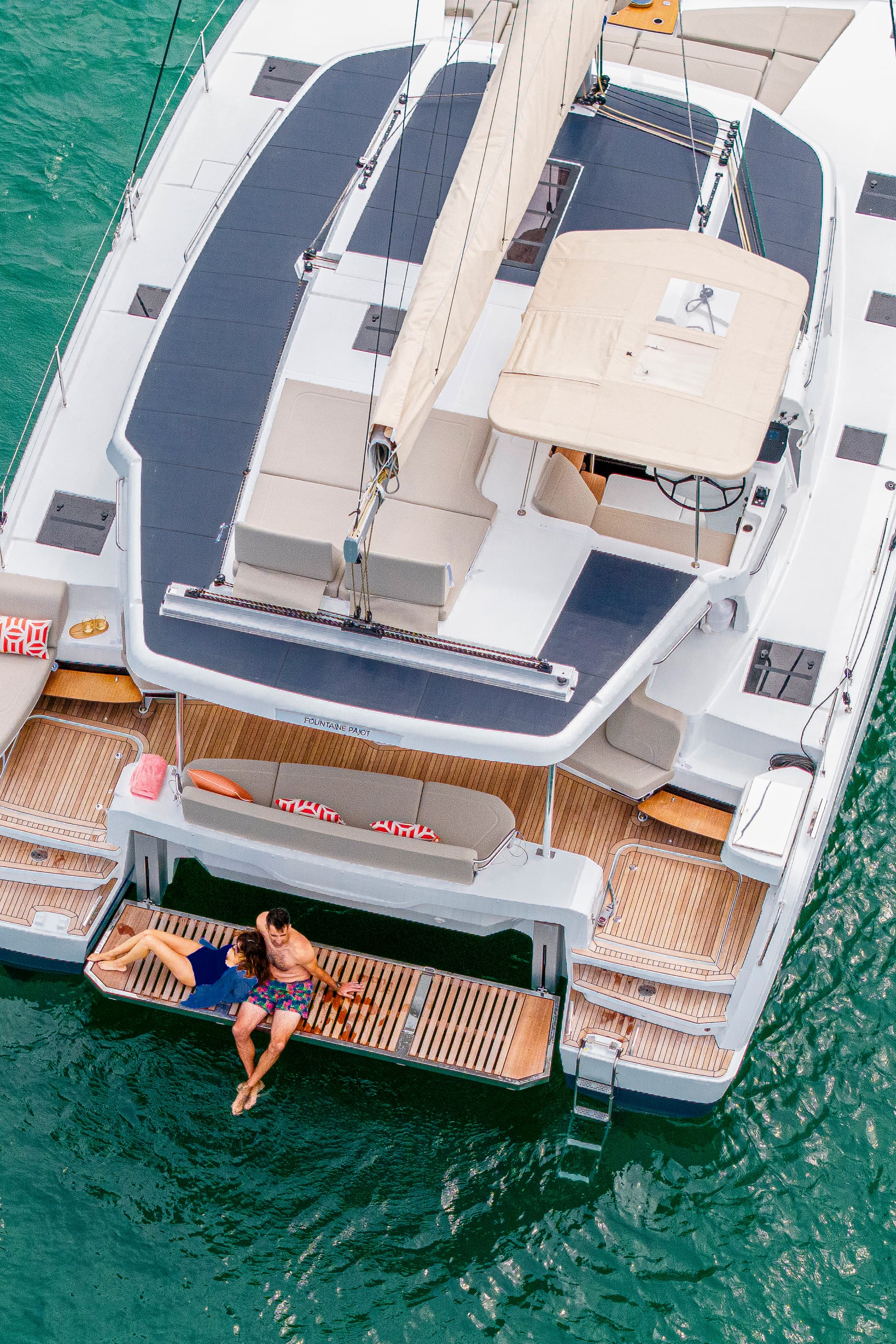 Fountaine Pajot 41 von oben.