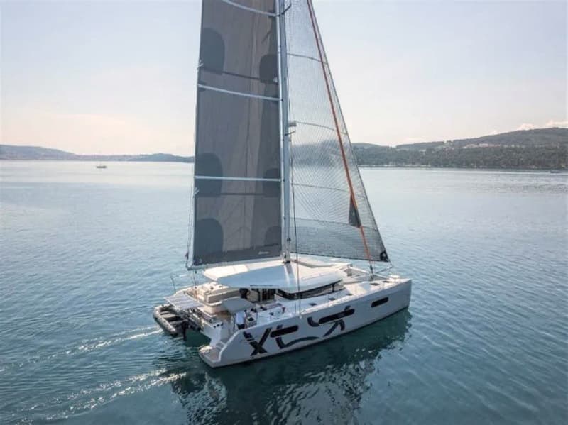 The Excess 15 catamaran sailing.